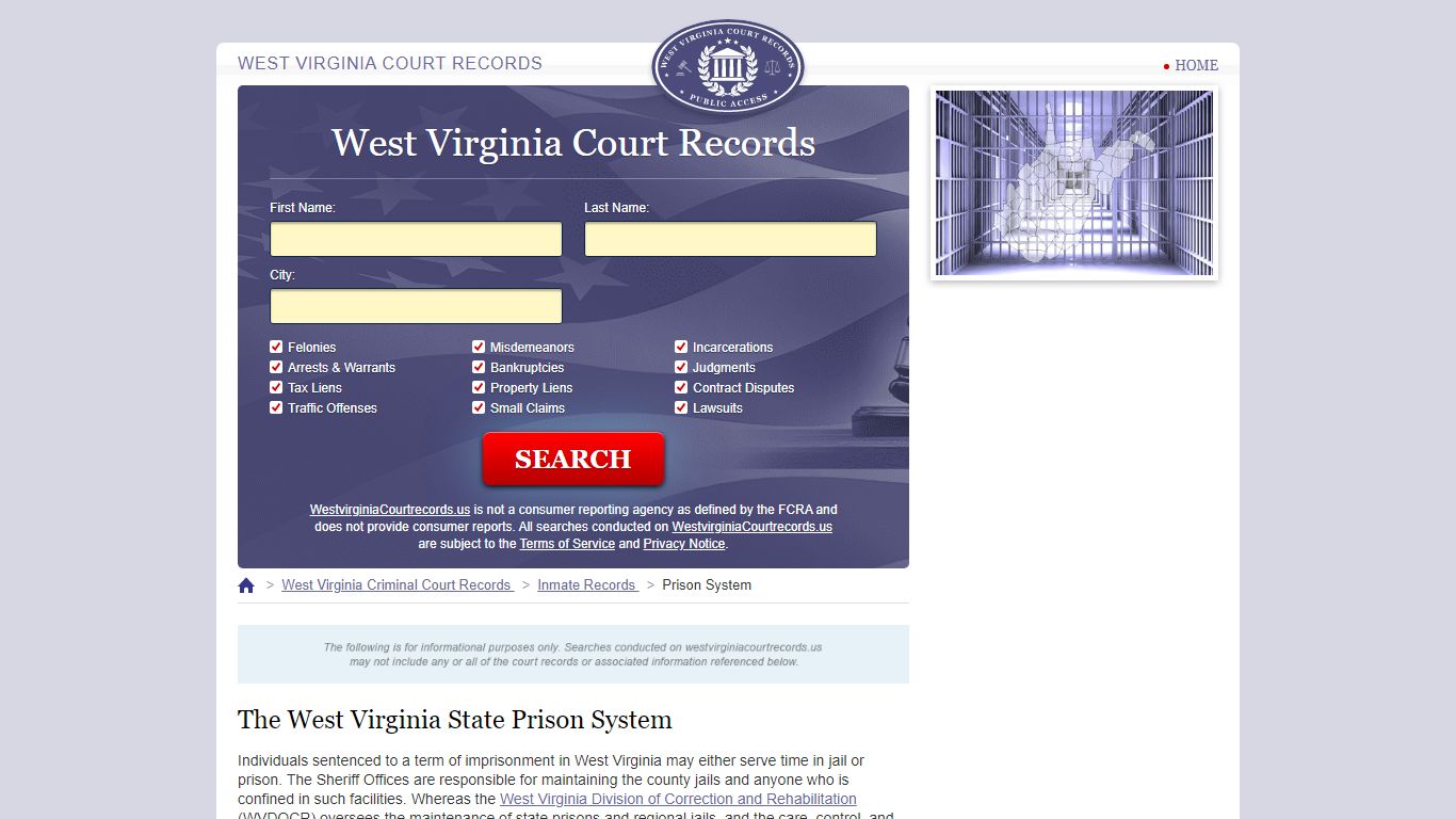 The West Virginia State Prison System